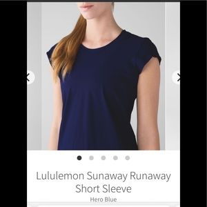 BNWT’S . Lululemon Sunway Runway SS .
